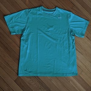 Men's Large Nike Dri-Fit Tee - Teal Green 🦜